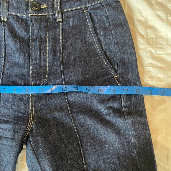 Alex Mill denim jeans high waisted size 2 28” waist wide leg workwear - Picture 12 of 12